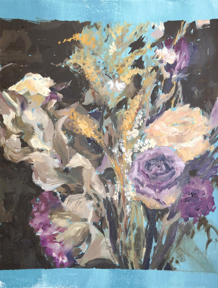 light 2026 oil on panel 8''x12'' $50/ $70 matted