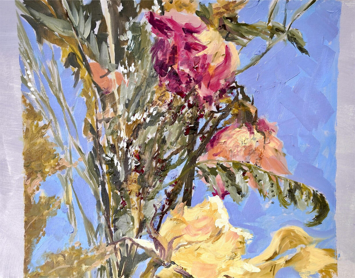 dancing 2026 oil on panel 12''x8'' on hold